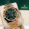 Rolex Daytona Oyster, 40 Mm, Full Gold With Green Dial
