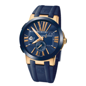 Ulysse Nardin Executive Dual Time Mens Blue 9877