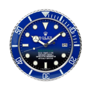 Rolex Submarine Wall Clock Full Blue