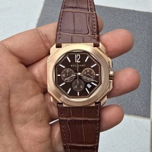BVL Octo Finissimo Chronograph Brown Quartz