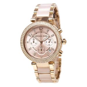 Michael Kors - Parker Rose Gold-Plated Chronograph Mk5896