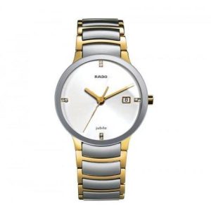 Rado Centrix Gold Silver White Dial 1455 Men