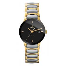 Rado Centrix Gold Silver Black Dial 5477 Men